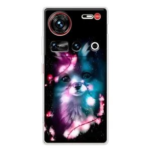 Чехол с Лисичкой для ZTE Nubia Z70 Ultra (Черная Лиса)