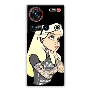 Чехол Стильные девушки на ZTE Nubia Z70 Ultra (Девушка обиделась)