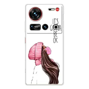 Чехол Стильные девушки на ZTE Nubia Z70 Ultra (Девушка в маске)