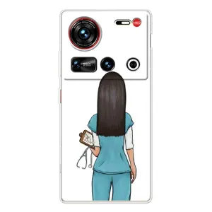 Силиконовый бампер (Работники) на ZTE Nubia Z70 Ultra