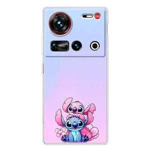 Чехол с рисунком Стич для ZTE Nubia Z70 Ultra (Энджл и Стич)