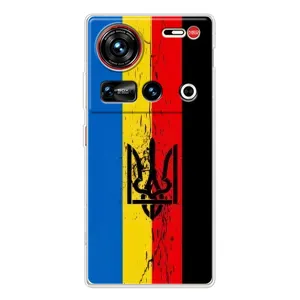 Чехлы УПА (Красно-Чёрный) на ZTE Nubia Z70 Ultra (Флаг УПА)