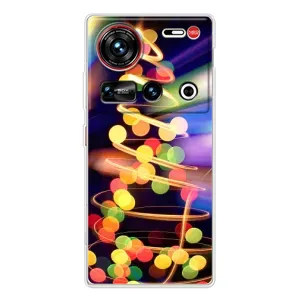 Чехол Новогодняя Елка на ZTE Nubia Z70 Ultra (Гирлянды)