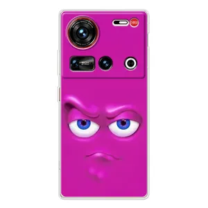 Силиконовые Чехлы (смешные стикеры) для ZTE Nubia Z70 Ultra (Хитрая мордочка)