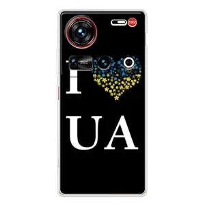 Силиконовый Чехол на ZTE Nubia Z70 Ultra (Я-Украина) (I Love UA)