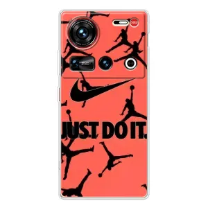 Силиконовый Чехол Nike Air Jordan на ЗТЕ Нюбия Z70 ультра (Just Do It)