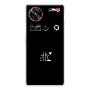 Чехол с картинками на черном фоне для ZTE Nubia Z70 Ultra (Книжки)