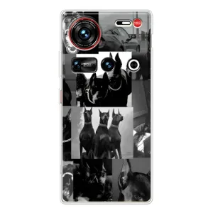 Чехол ДОБЕРМАН для ZTE Nubia Z70 Ultra (Коллаж Доберман)