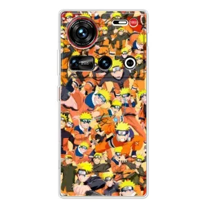 Чехлы с принтом Наруто на ZTE Nubia Z70 Ultra (Коллаж Наруто)