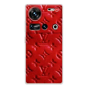 Текстурный Чехол Louis Vuitton для ЗТЕ Нюбия Z70 ультра (Красный ЛВ)