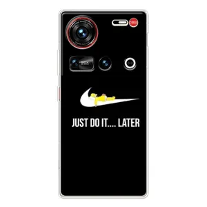 Силиконовый Чехол на ZTE Nubia Z70 Ultra с картинкой Nike (Later)