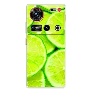 Чехол с изображением вкусной еды для ZTE Nubia Z70 Ultra (Лайм)