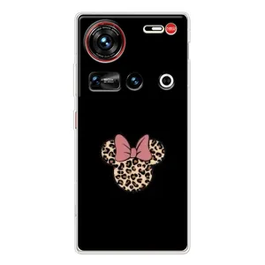 Чехол с леопардовым принтом на ZTE Nubia Z70 Ultra (Леопардовая Минни)