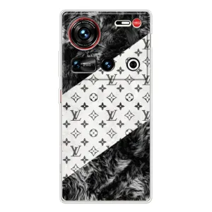 Чехол Стиль Louis Vuitton на ZTE Nubia Z70 Ultra (LV на белом)