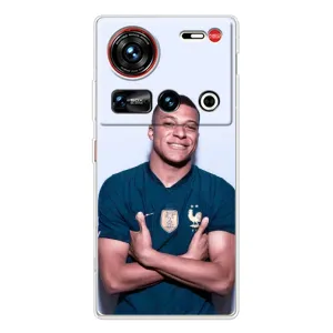 Чехол (TPU) с Футболистом на ZTE Nubia Z70 Ultra (Мбаппешичка)
