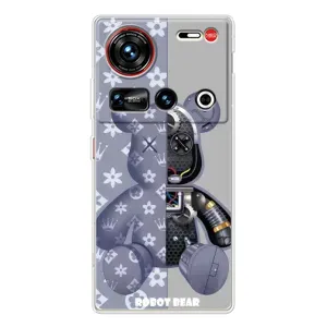 Силиконовый чехол для ZTE Nubia Z70 Ultra (Медведь Louis Vuitton)