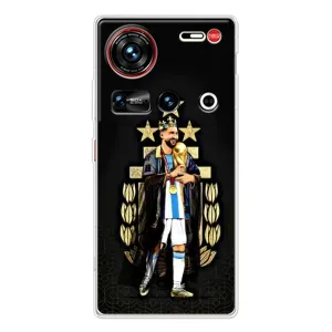 Чехлы Лео Месси Аргентина для ZTE Nubia Z70 Ultra (Месси король)