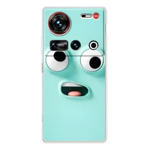 Силиконовые Чехлы (смешные стикеры) для ZTE Nubia Z70 Ultra (Забавное мятное лицо)