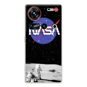 Силіконовый бампер з принтом "Наса" на ZTE Nubia Z70 Ultra (Nasa на місяці)