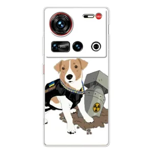 Чехол с принтом Собаки Патрон для ZTE Nubia Z70 Ultra (Пёс Патрон с ракетой)