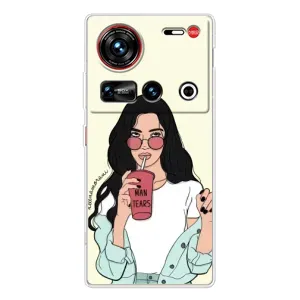 Силіконовый Чохол на ZTE Nubia Z70 Ultra з картинкой Модных девушек