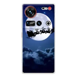 Чехол Санта Клаус для ZTE Nubia Z70 Ultra (Санта - луна)