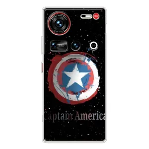 Чехол с Щитом Капитана Америки на ZTE Nubia Z70 Ultra (Щит Капитана)