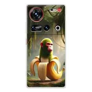Чехол с мемами тралалело тралала для ZTE Nubia Z70 Ultra (Шимпанзини бананини)