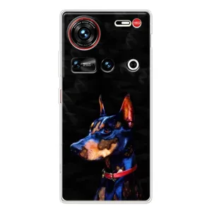 Бампер для ZTE Nubia Z70 Ultra с картинкой "Песики" (Собака Мопс)