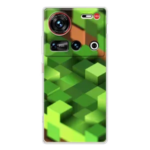 Чехлы для ZTE Nubia Z70 Ultra (Персонажи Майн Крафт) (Текстура)