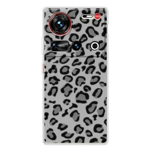 Чехол с леопардовым принтом на ZTE Nubia Z70 Ultra (Темный леопрад)