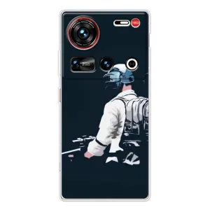 Силиконовый чехол с картинкой "Герой Pubg" на ZTE Nubia Z70 Ultra (В экиперовке)