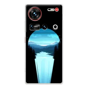 Летний Чехол на ZTE Nubia Z70 Ultra (Синий Водопад)