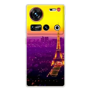 Чехол с Эйфелевой башней на ZTE Nubia Z70 Ultra (Яркая башня)