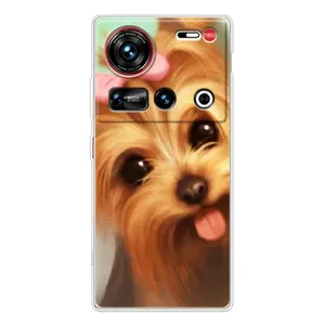 Чехол (ТПУ) Милые собачки для ZTE Nubia Z70 Ultra (Йоршенский терьер)