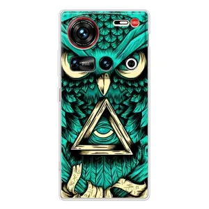 Чехлы с принтом СОВЫ для ZTE Nubia Z70 Ultra (Зеленая сова)