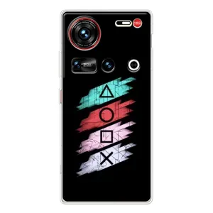 Чехол КИБЕРСПОРТ для ZTE Nubia Z70 Ultra (Значки Sony)