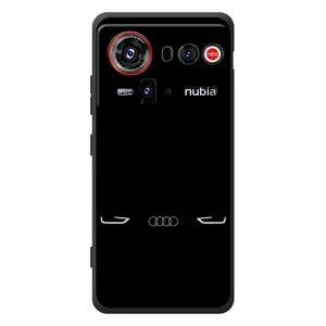 Силіконовий бампер з картинкою машини на ZTE nubia Z80 Ultra (Сілует Audi)
