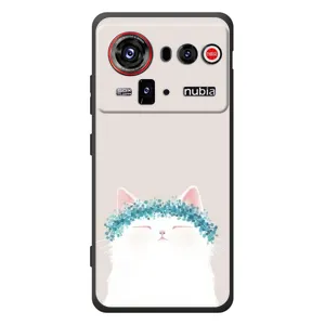 Чехол на тематику: Коты для ZTE nubia Z80 Ultra (Белый котик)