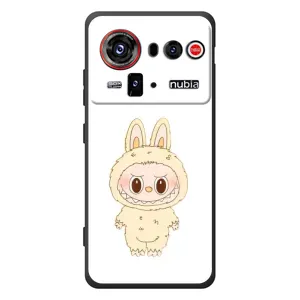 Чехол с принтом Лабубу для ZTE nubia Z80 Ultra (Бежевый Лабубу)