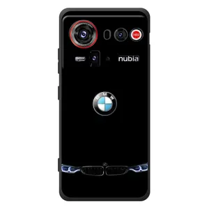 Силіконовий бампер з картинкою машини на ZTE nubia Z80 Ultra (Чорний BMW)