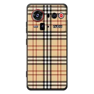 Чехол с Брендами одежды на ЗТЕ нубия З80 Ультра (Burberry стиль)