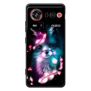 Чехол с Лисичкой для ZTE nubia Z80 Ultra (Черная Лиса)