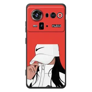 Силиконовый Чехол на ZTE nubia Z80 Ultra с картинкой Стильных Девушек (Девушка Nike)