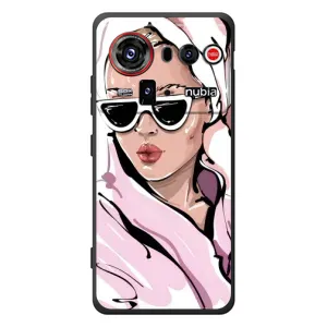 Чехол с картинкой Модные Девчонки ZTE nubia Z80 Ultra (Девушка в халате)