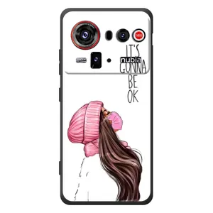 Чехол Стильные девушки на ZTE nubia Z80 Ultra (Девушка в маске)