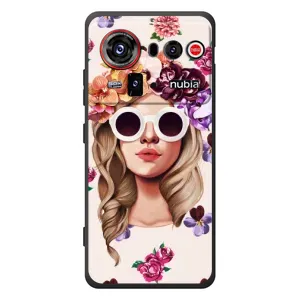 Чехол с картинкой Модные Девчонки ZTE nubia Z80 Ultra (Девушка в очках)