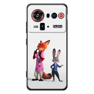 Силиконовый чехол с принтом Зоотрополіс для ZTE nubia Z80 Ultra (Джуди и Ник)
