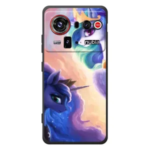 Чехол Unicorn на ZTE nubia Z80 Ultra (Единорожки на тучках)