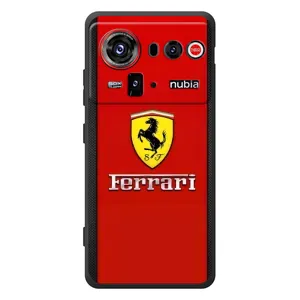 Силіконовий бампер з картинкою машини на ZTE nubia Z80 Ultra (Ferrari Logo)